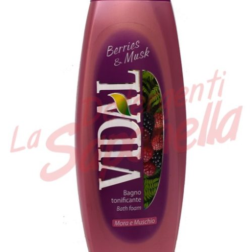 Gel de dus Vidal cu mure si musc 500 ml