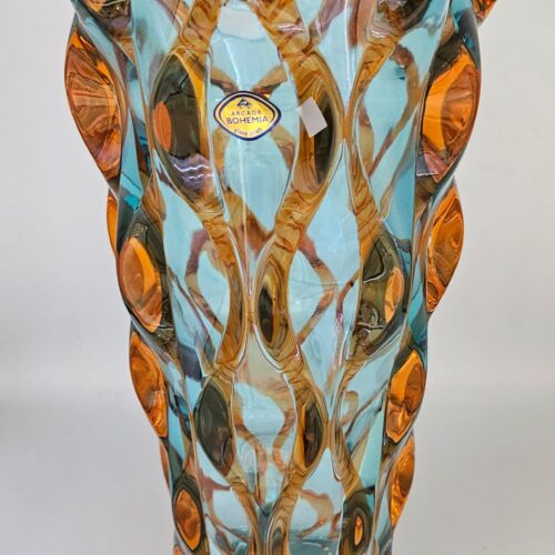 Vaza cristalin Bohemia Samba cinnamon 30cm