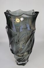 Vaza cristalin Bohemia Flamenco smoke 30cm